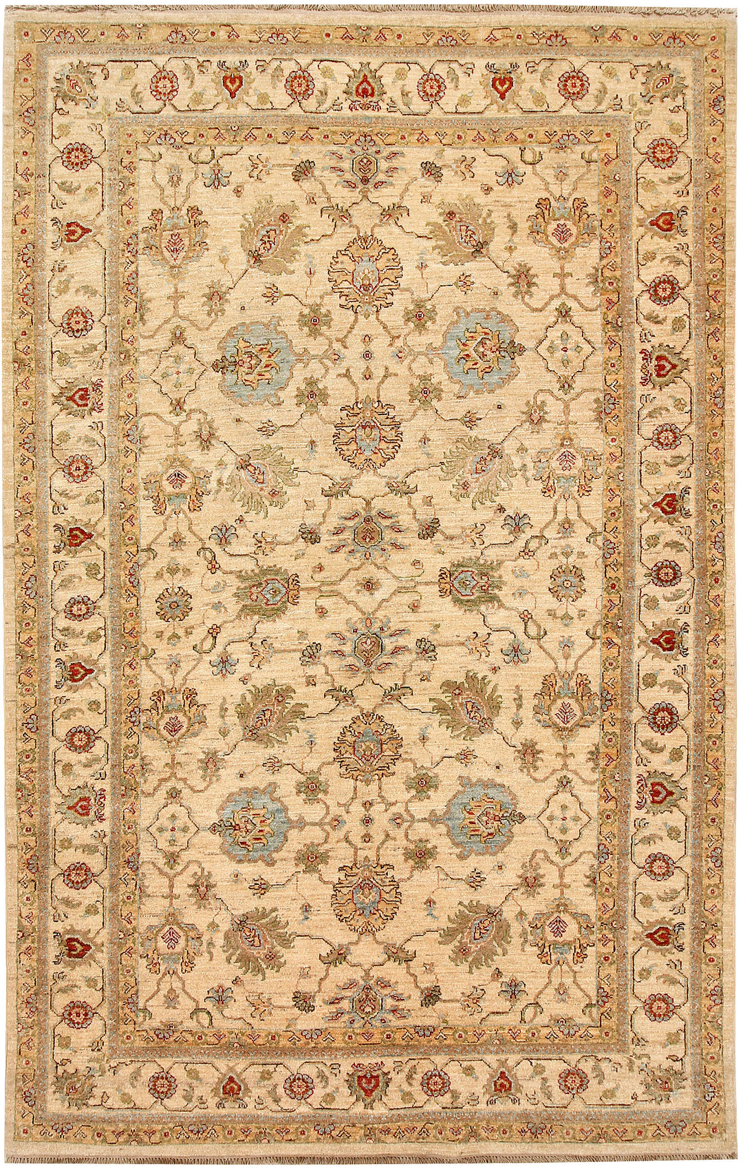 Navajo White Ziegler 5' 5 x 8' 4 - No. 65543 - ALRUG Rug Store