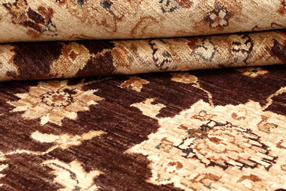 Saddle Brown Ziegler 6' 5 x 9' 4 - No. 65544 - ALRUG Rug Store