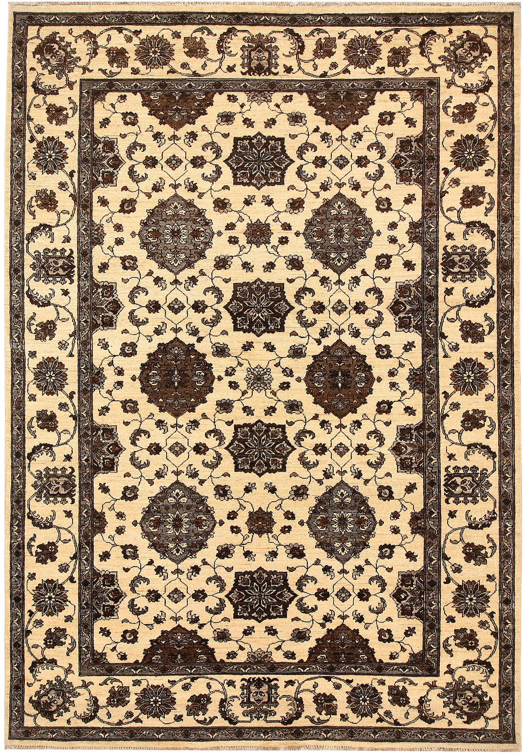 Blanched Almond Ziegler 5' 11 x 8' 6 - No. 65546 - ALRUG Rug Store