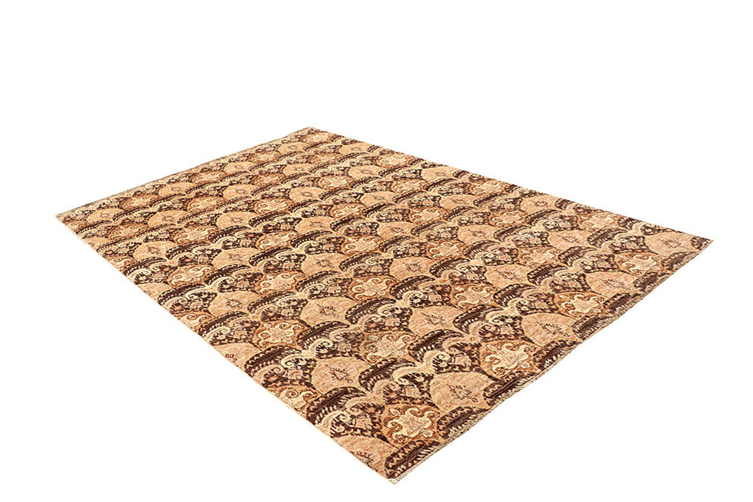 Tan Ikat 5'  5" x 8'  1" - No. QA59742