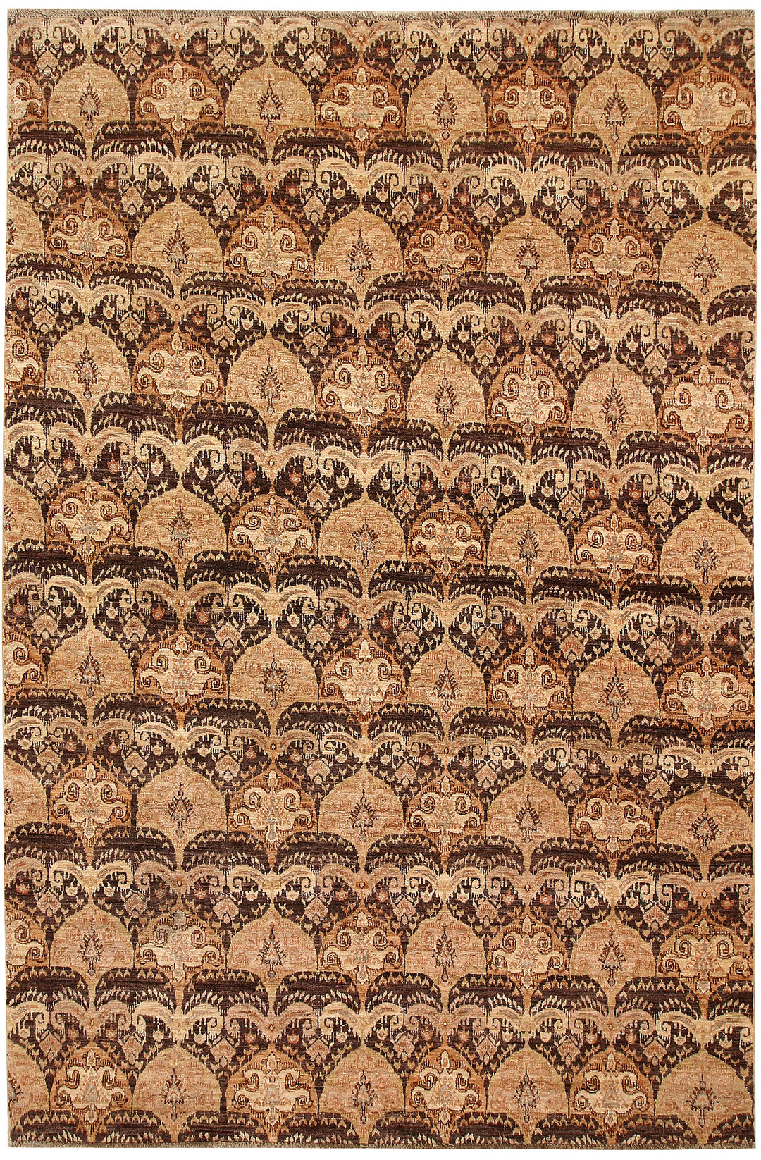 Tan Ikat 5' 5 x 8' 1 - No. 65548 - ALRUG Rug Store