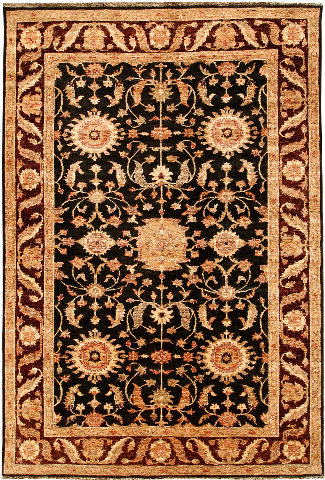 Saddle Brown Ziegler 6' x 8' 8 - No. 65549 - ALRUG Rug Store