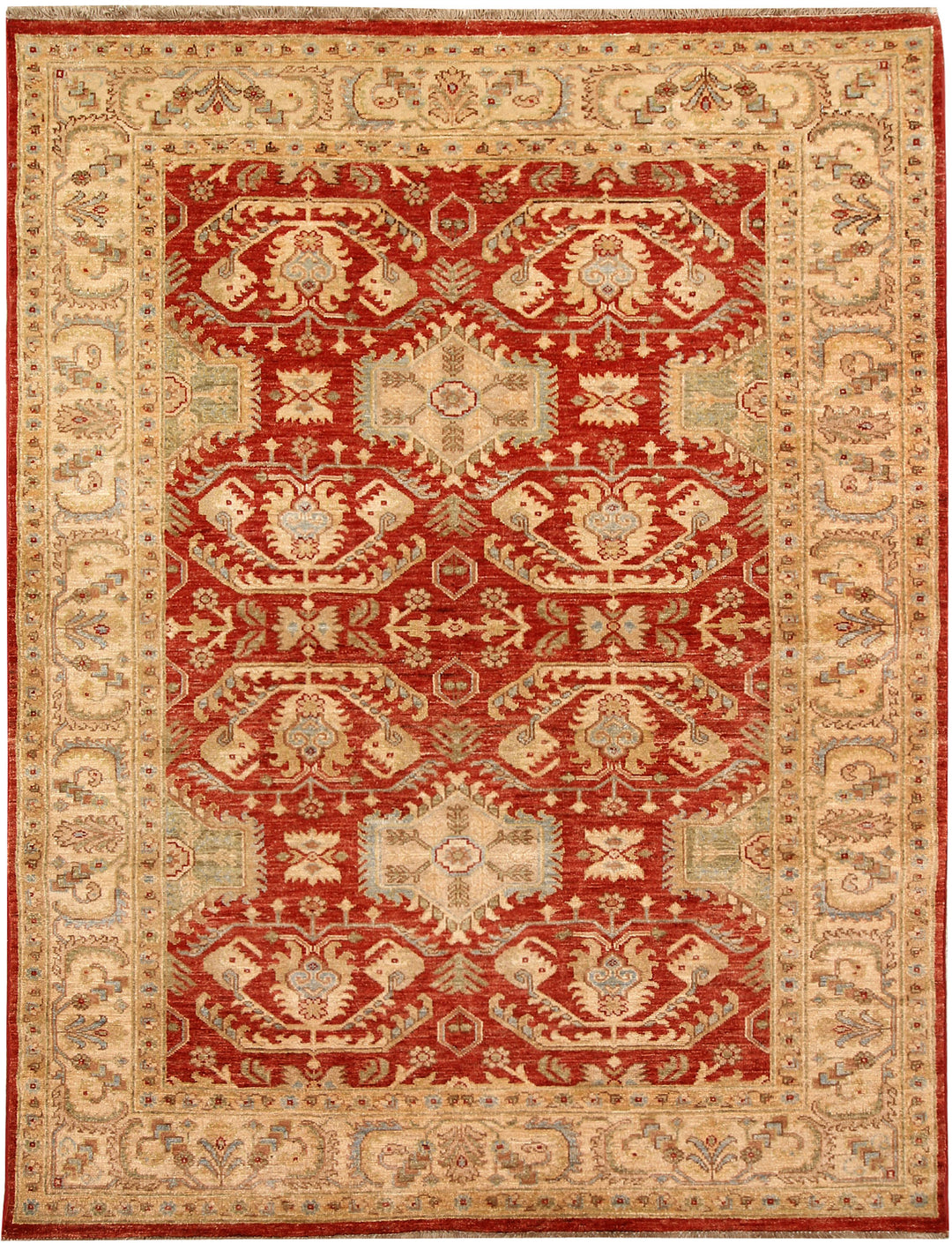 Orange Red Ziegler 5' 1 x 6' 6 - No. 65561 - ALRUG Rug Store