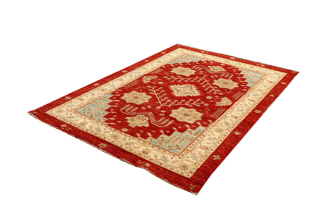 Firebrick Oushak 4' 11 x 7' 1 - No. 65562 - ALRUG Rug Store