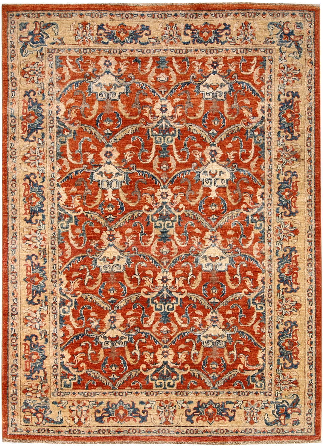 Orange Red Ziegler 4' 8 x 6' 5 - No. 65564 - ALRUG Rug Store