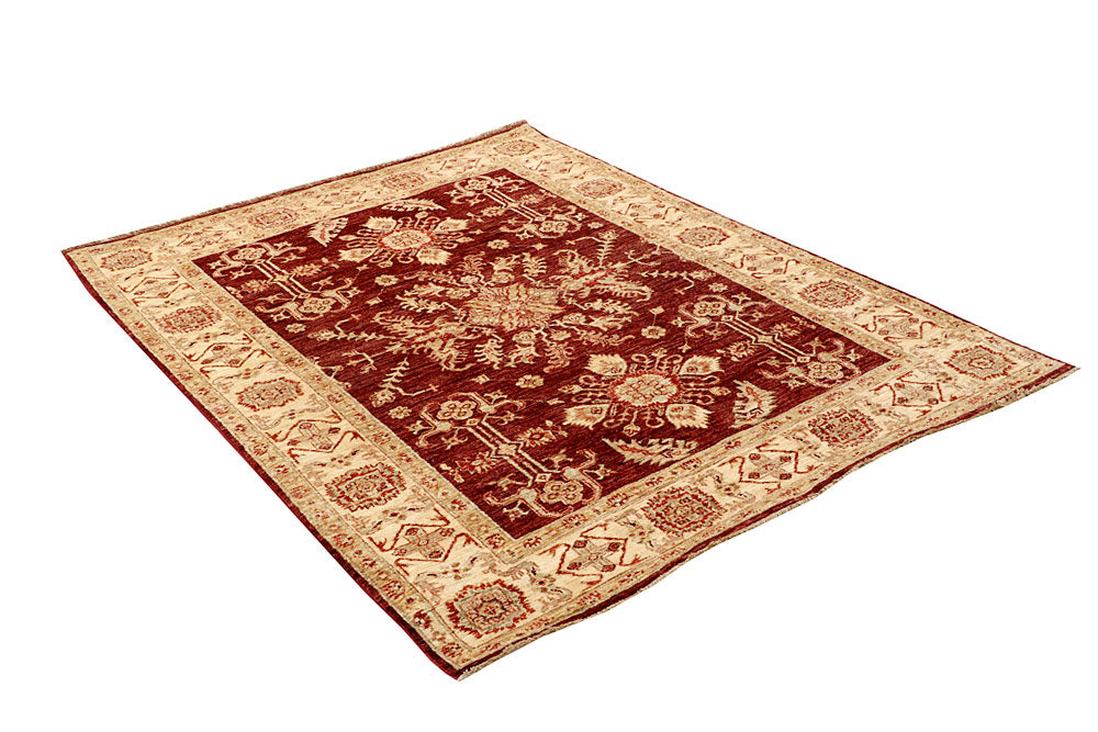 Maroon Ziegler 4' 11 x 6' 4 - No. 65566 - ALRUG Rug Store