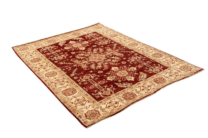 Maroon Ziegler 4' 11 x 6' 4 - No. 65566 - ALRUG Rug Store