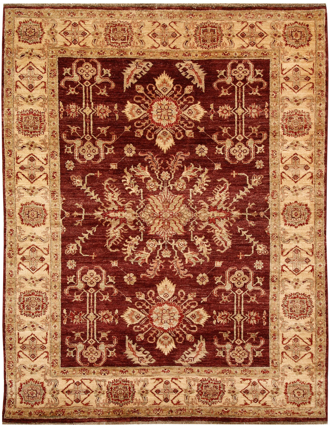 Maroon Ziegler 4' 11 x 6' 4 - No. 65566 - ALRUG Rug Store