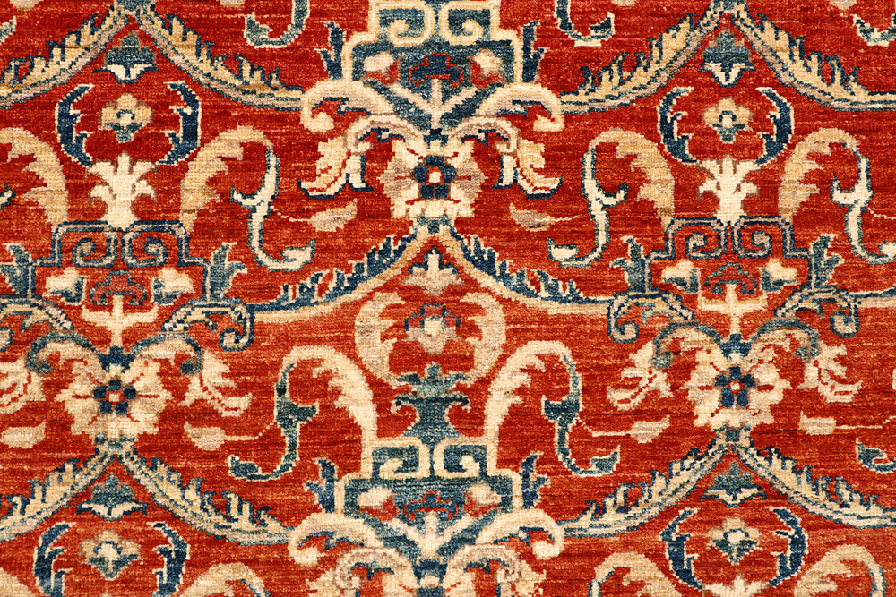 Orange Red Ziegler 4' 6 x 6' - No. 65567 - ALRUG Rug Store
