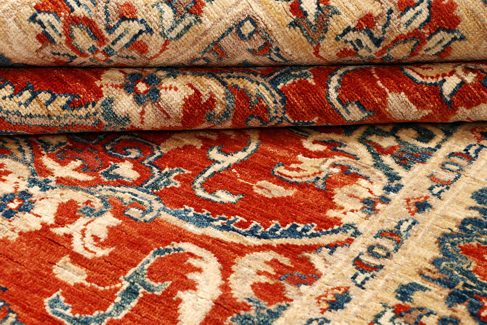 Orange Red Ziegler 4' 6 x 6' - No. 65567 - ALRUG Rug Store