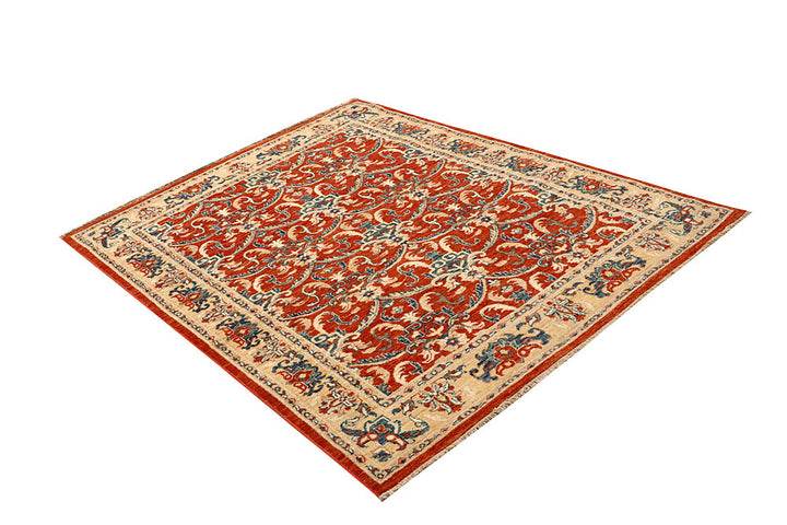 Orange Red Ziegler 4' 6 x 6' - No. 65567 - ALRUG Rug Store