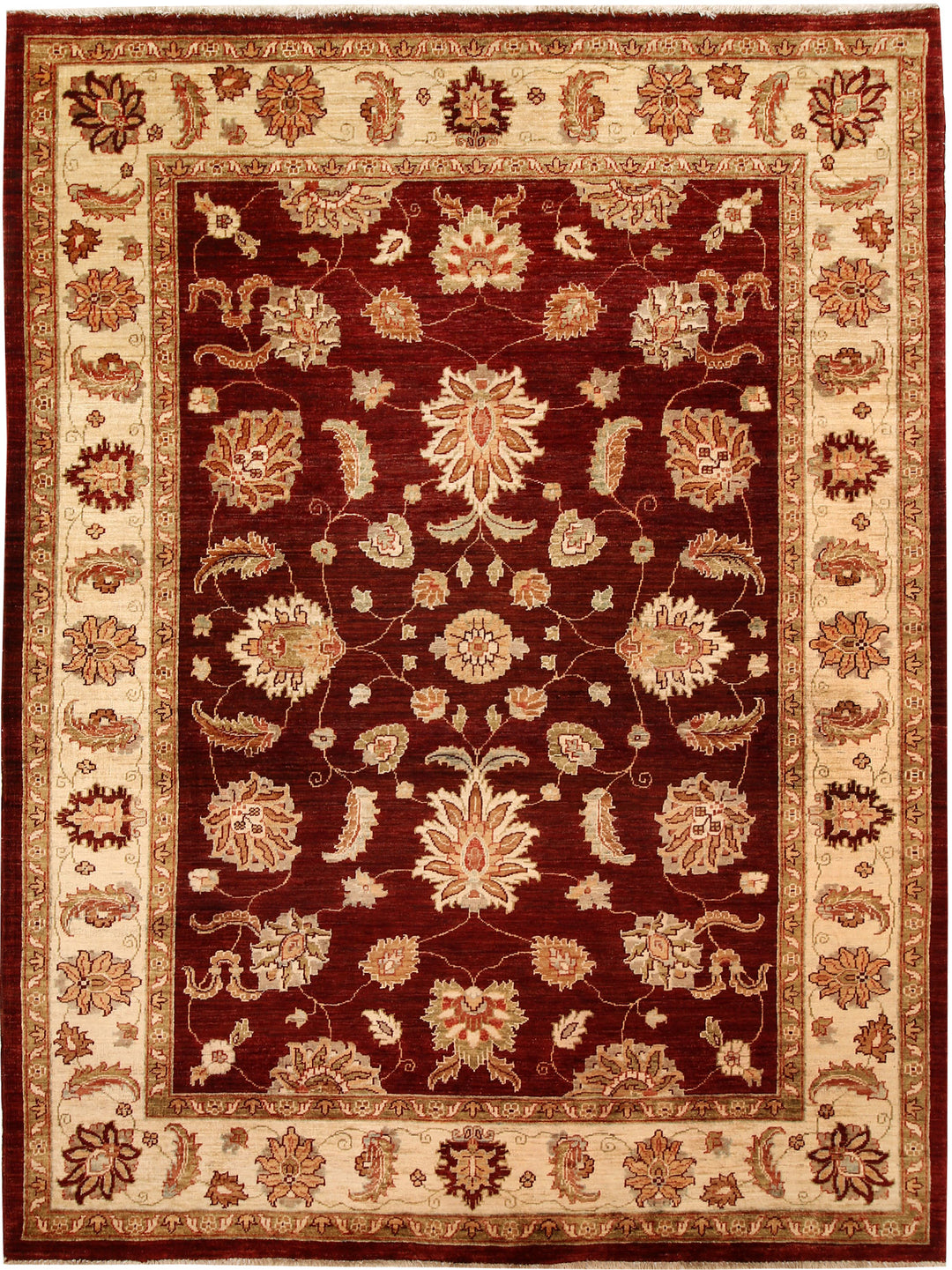 Maroon Ziegler 5' 8 x 7' 4 - No. 65569 - ALRUG Rug Store