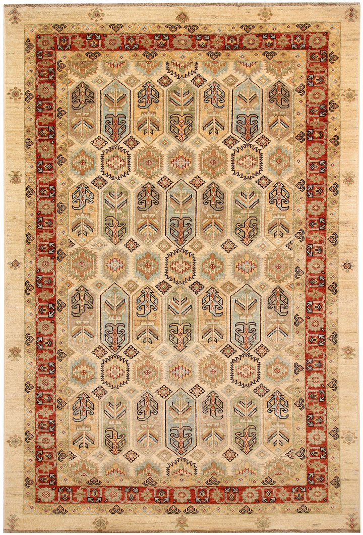 Multi Colored Ziegler 5'  6" x 8'  4" - No. QA89517