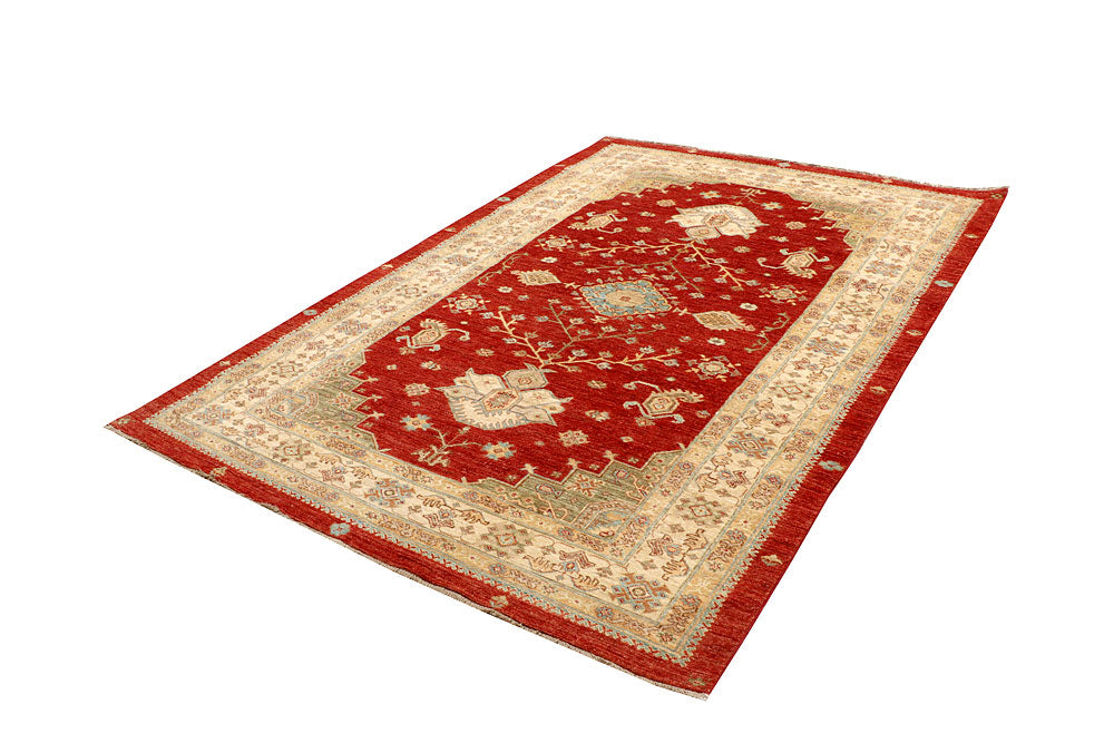 Orange Red Oushak 5' 8 x 8' 4 - No. 65575 - ALRUG Rug Store