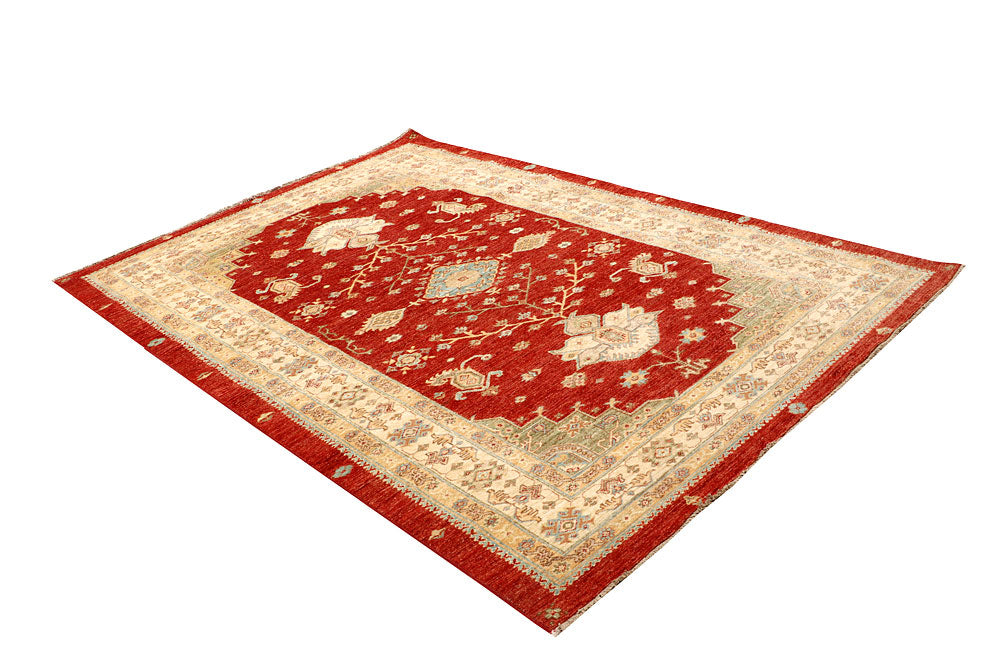 Orange Red Oushak 5' 8 x 8' 4 - No. 65575 - ALRUG Rug Store