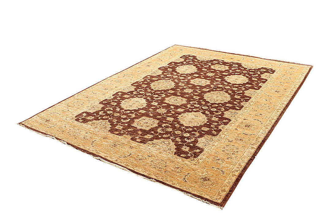 Saddle Brown Ziegler 6'  4" x 8'  8" - No. QA85709