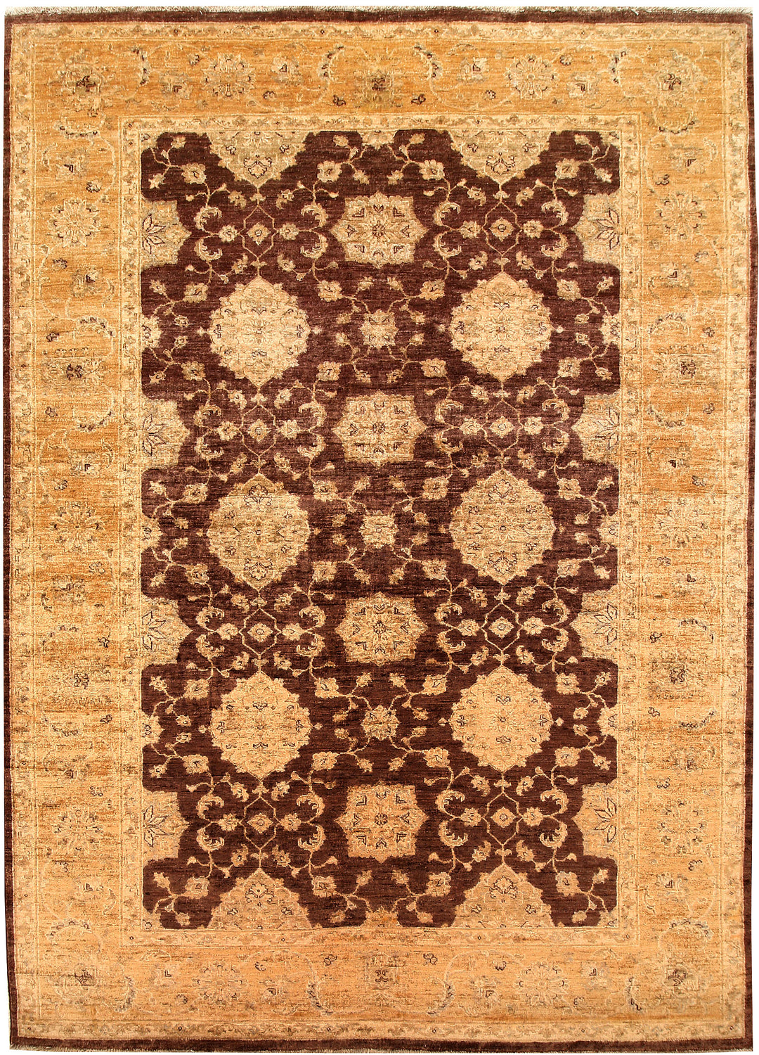 Saddle Brown Ziegler 6' 4 x 8' 8 - No. 65579 - ALRUG Rug Store