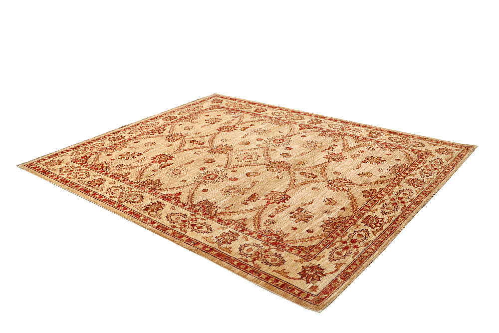 Tan Ziegler 6' 9 x 8' - No. 65580 - ALRUG Rug Store
