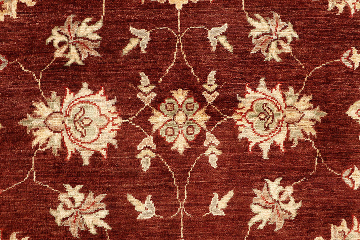 Maroon Ziegler 6'  8" x 9'  9" - No. QA69772