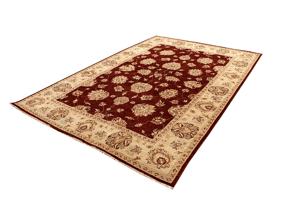 Maroon Ziegler 6' 8 x 9' 9 - No. 65582 - ALRUG Rug Store