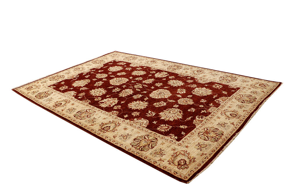 Maroon Ziegler 6' 8 x 9' 9 - No. 65582 - ALRUG Rug Store