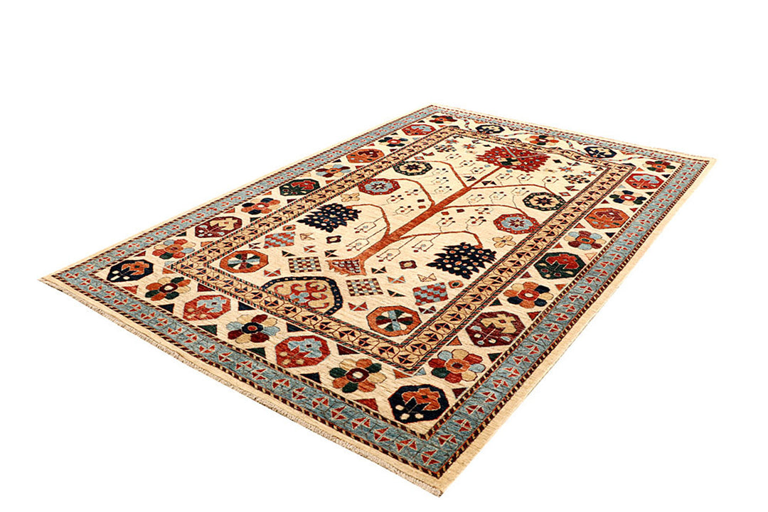 Blanched Almond Oushak 6'  x" 9' " - No. QA76215