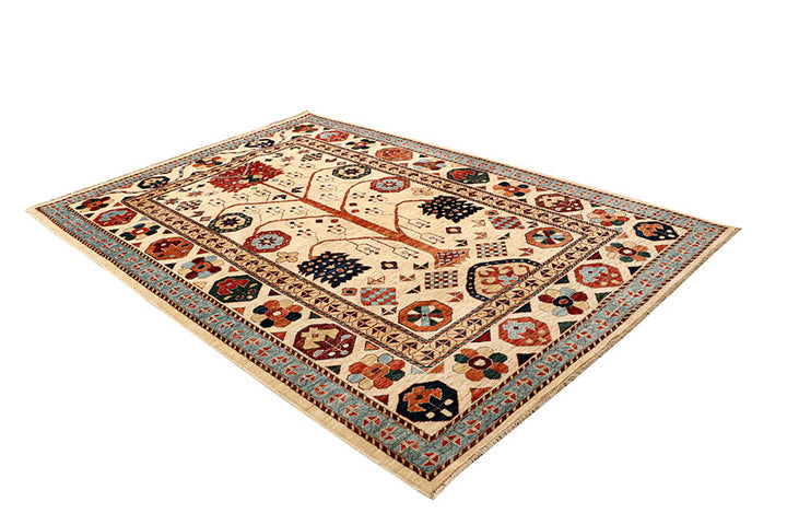 Blanched Almond Oushak 6'  x" 9' " - No. QA76215