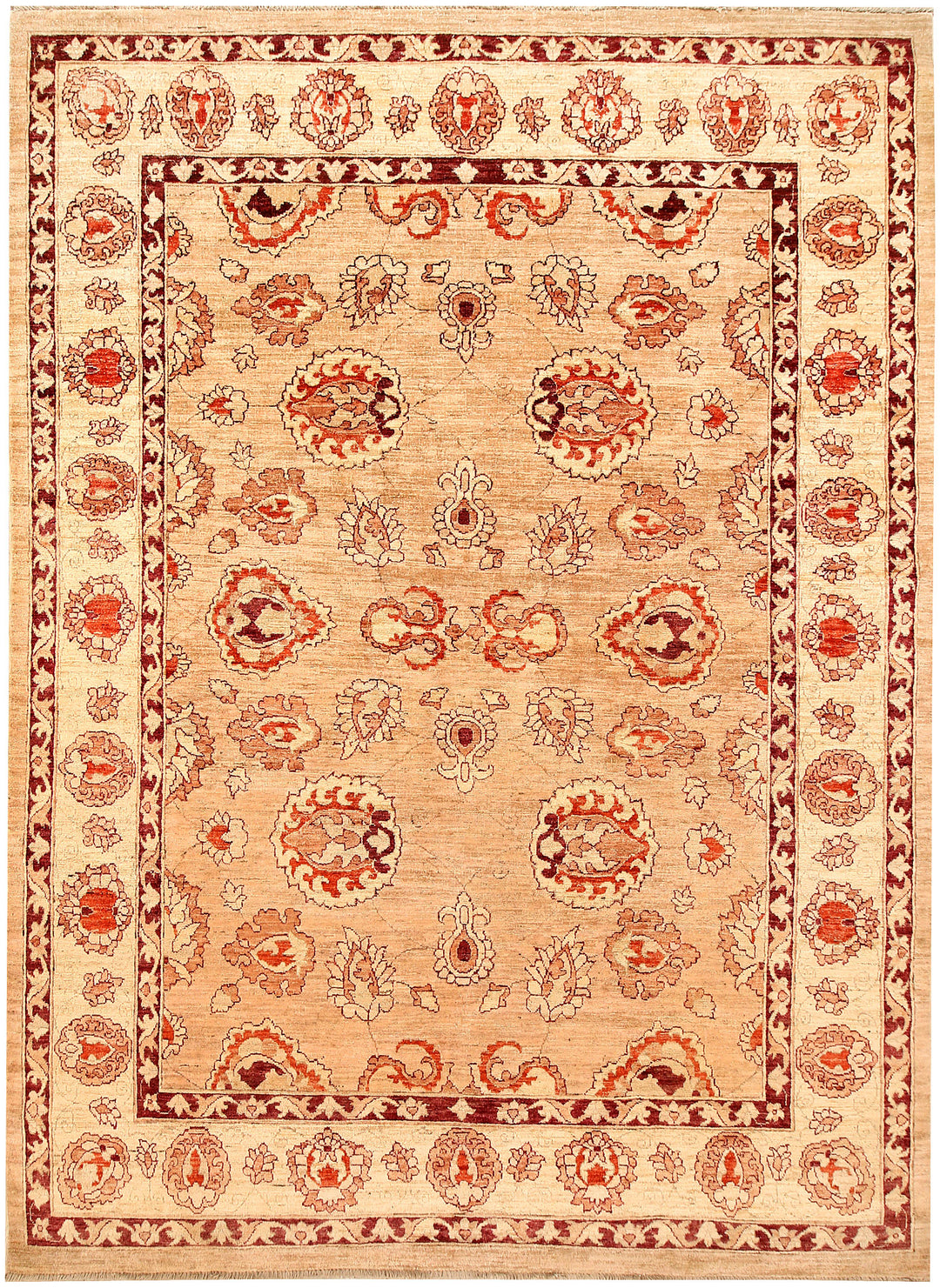 Bisque Ziegler 6' 11 x 9' 6 - No. 65585 - ALRUG Rug Store