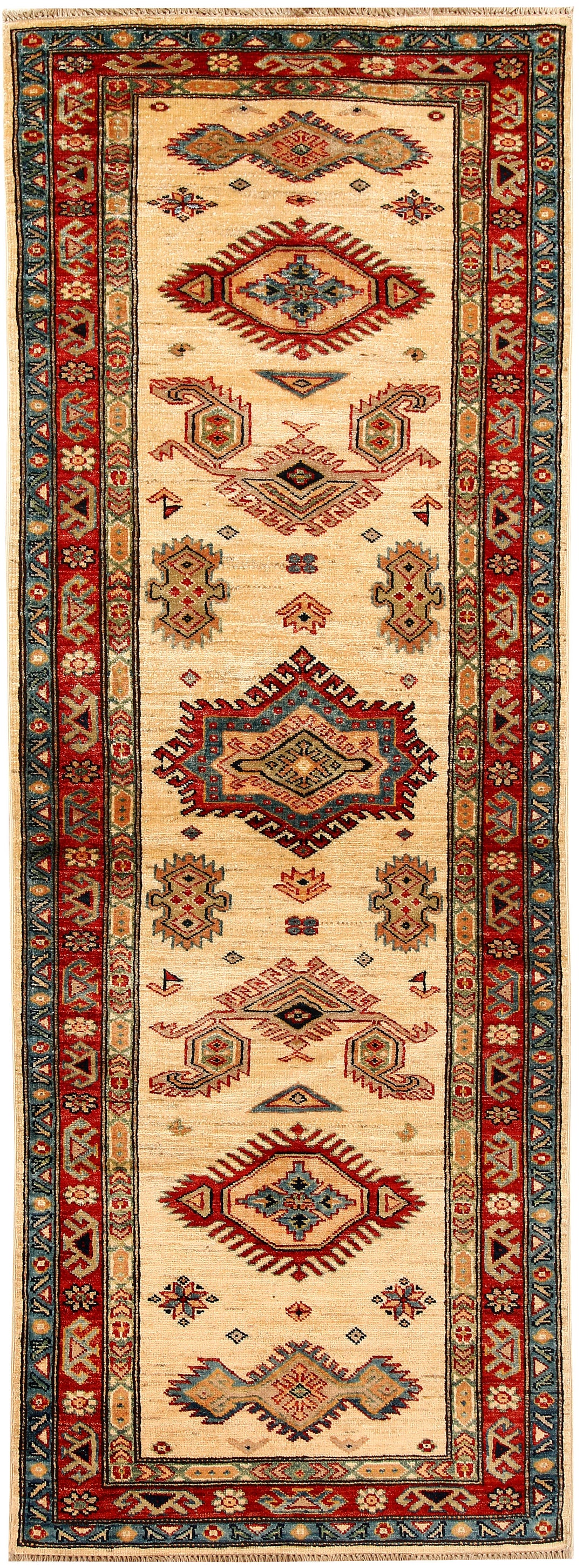 Bisque Kazak 2' 7 x 7' 1 - No. 65586 - ALRUG Rug Store