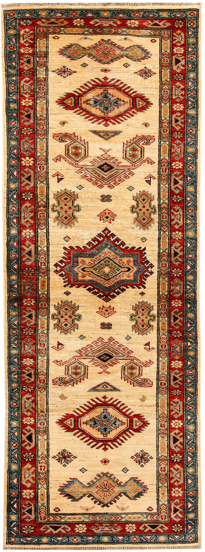 Bisque Kazak 2' 7 x 7' 1 - No. 65586 - ALRUG Rug Store