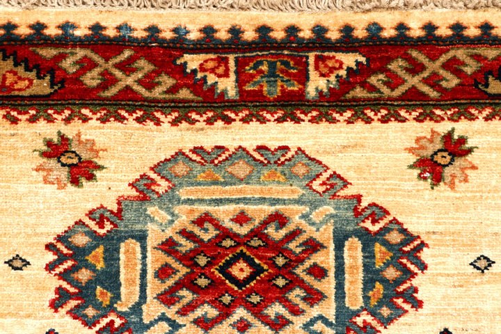 Blanched Almond Kazak 2' 7 x 8' - No. 65587 - ALRUG Rug Store