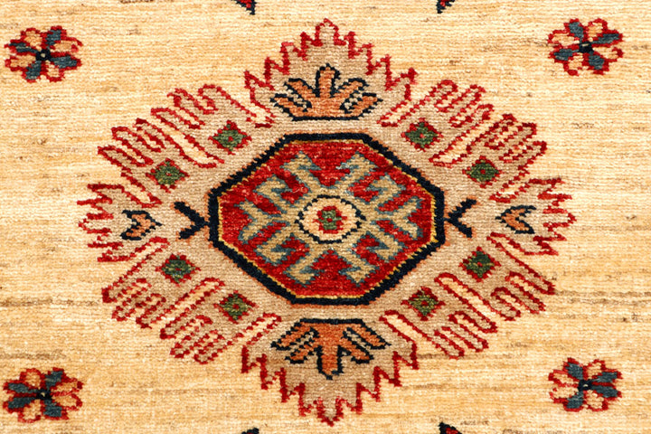 Blanched Almond Kazak 2' 7 x 8' - No. 65587 - ALRUG Rug Store