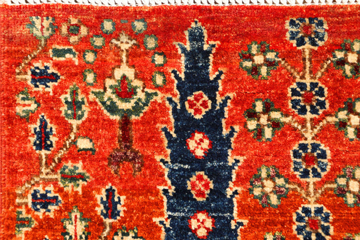 Orange Red Ziegler 2'  1" x 6'  7" - No. QA87889