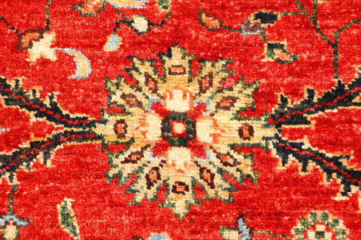 Red Oushak 2'  1" x 5'  7" - No. QA26089