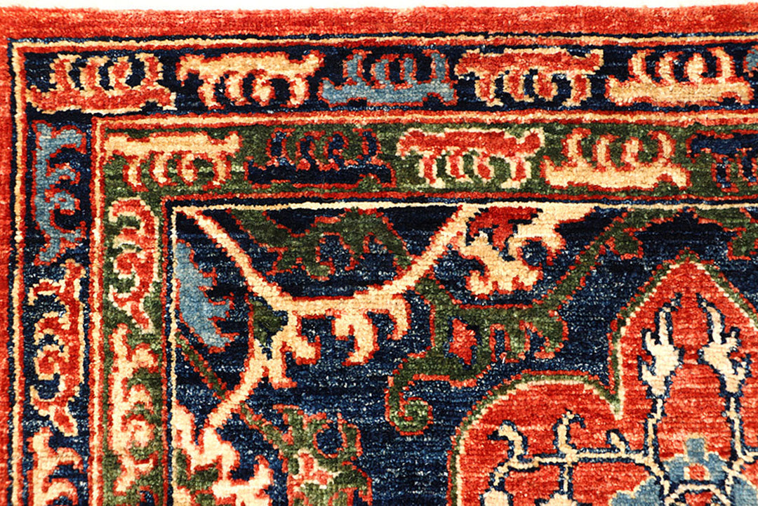 Orange Red Oushak 3'  x" 3'  11" - No. QA73129