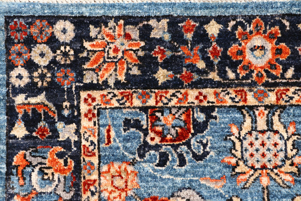 Steel Blue Oushak 2' 9 x 9' 7 - No. 65617 - ALRUG Rug Store