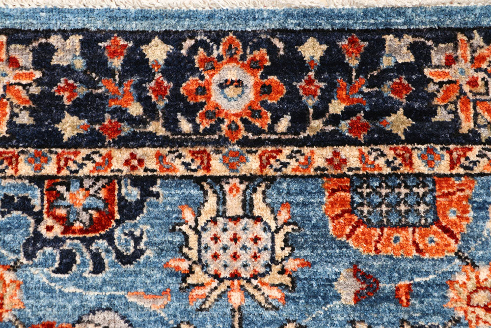 Steel Blue Oushak 2' 9 x 9' 7 - No. 65617 - ALRUG Rug Store