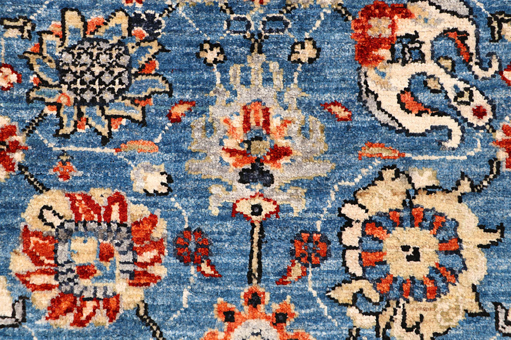 Steel Blue Oushak 2' 8 x 11' 6 - No. 65622 - ALRUG Rug Store