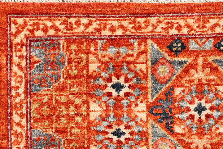 Orange Red Mamluk 2'  8" x 9'  9" - No. QA42759