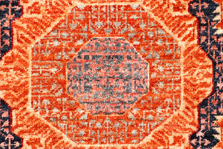 Orange Red Mamluk 2' 8 x 9' 9 - No. 65640 - ALRUG Rug Store