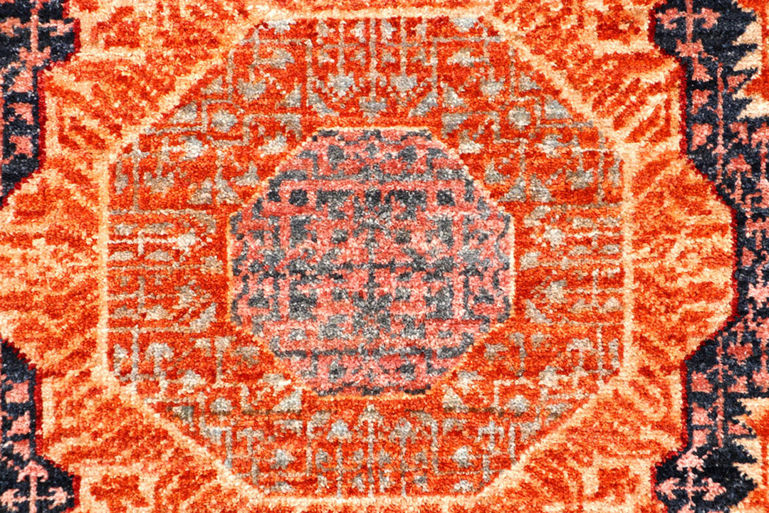 Orange Red Mamluk 2'  8" x 9'  9" - No. QA42759
