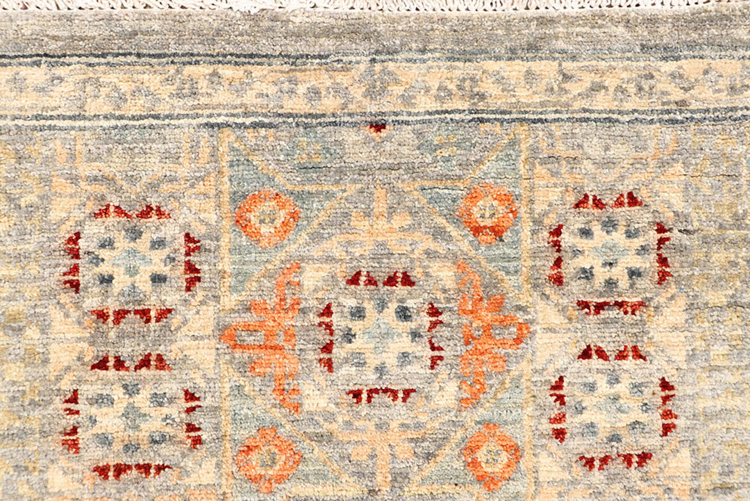 Grey Mamluk 2'  7" x 9'  10" - No. QA27036