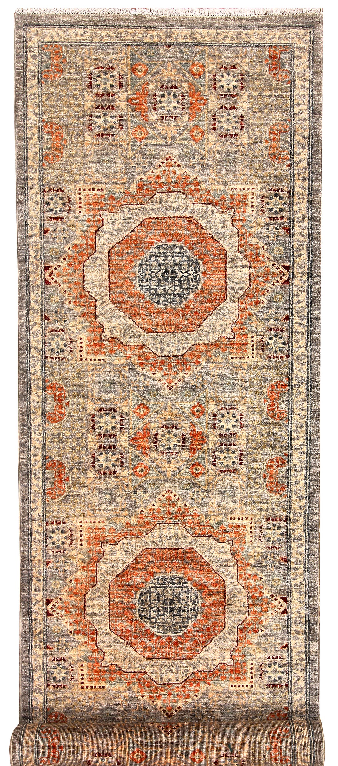 Grey Mamluk 2' 7 x 9' 10 - No. 65641 - ALRUG Rug Store