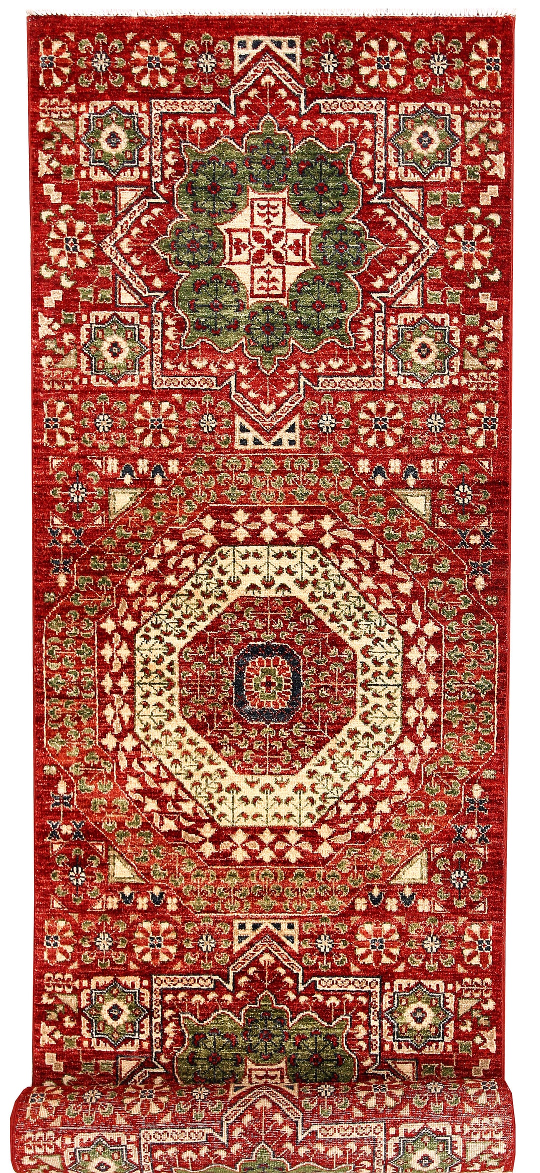 Firebrick Mamluk 2' 7 x 11' 8 - No. 65642 - ALRUG Rug Store