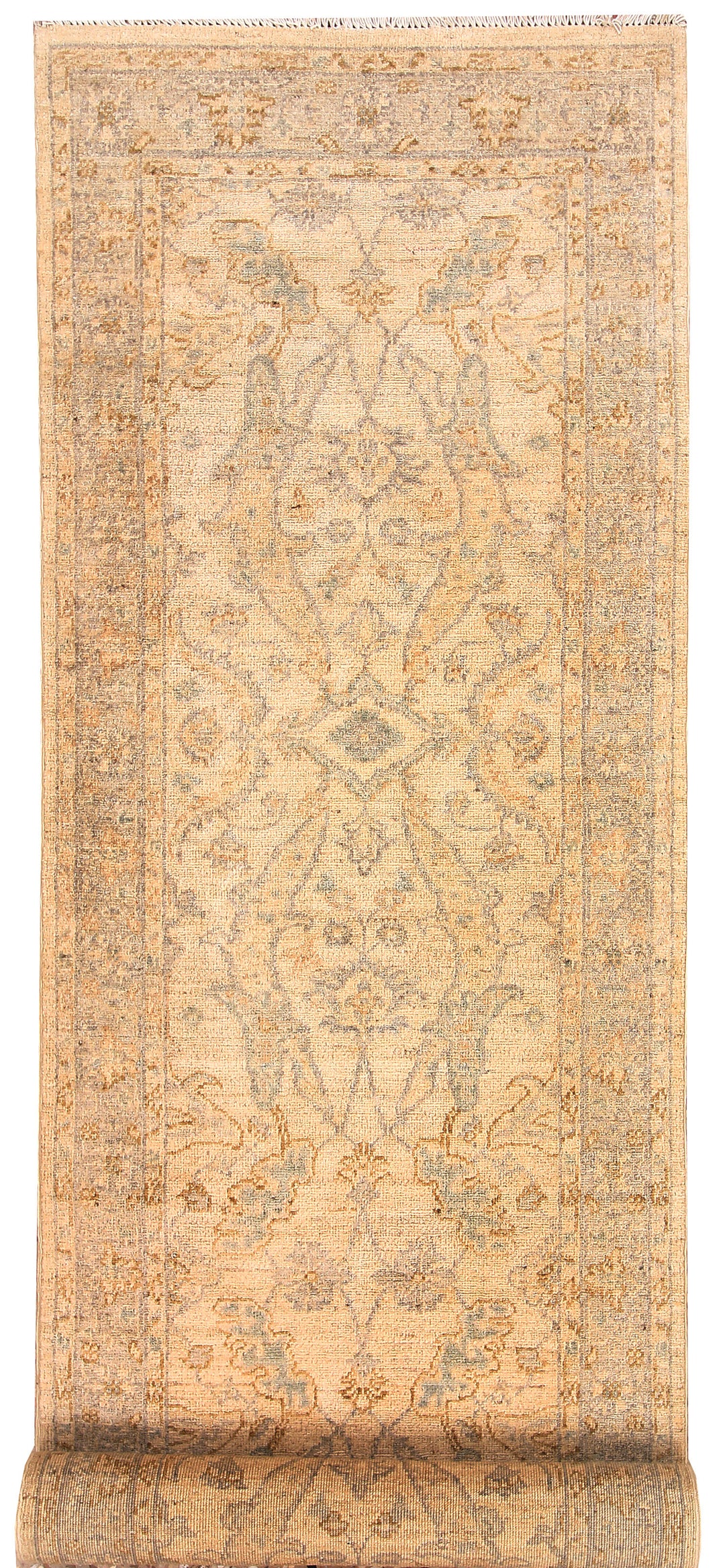 Navajo White Oushak 2' 7 x 10' - No. 65685 - ALRUG Rug Store