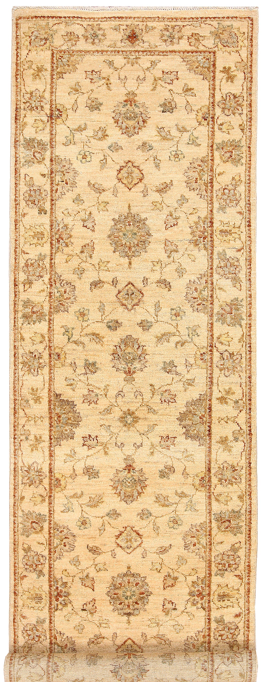 Navajo White Oushak 2' 3 x 7' 3 - No. 65688 - ALRUG Rug Store