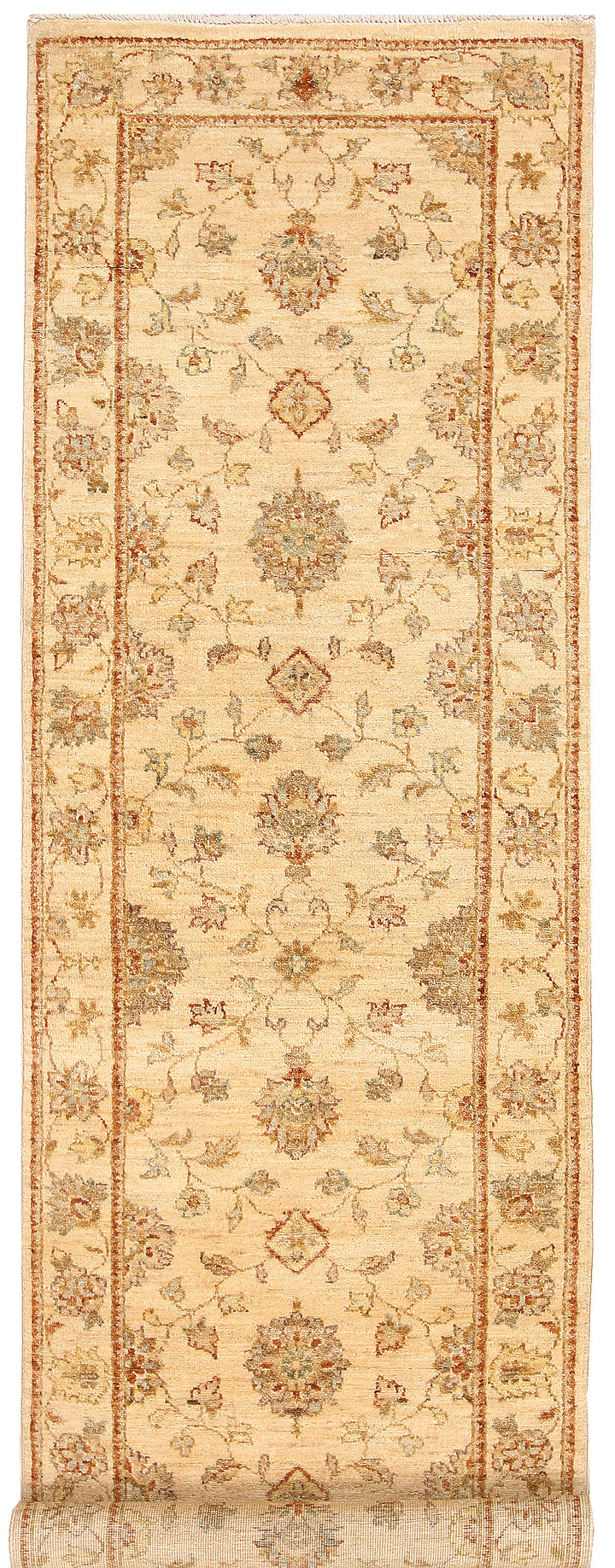 Navajo White Oushak 2' 3 x 7' 3 - No. 65688 - ALRUG Rug Store