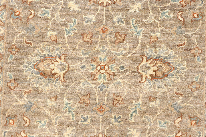 Tan Oushak 3' 1 x 12' 2 - No. 65692 - ALRUG Rug Store