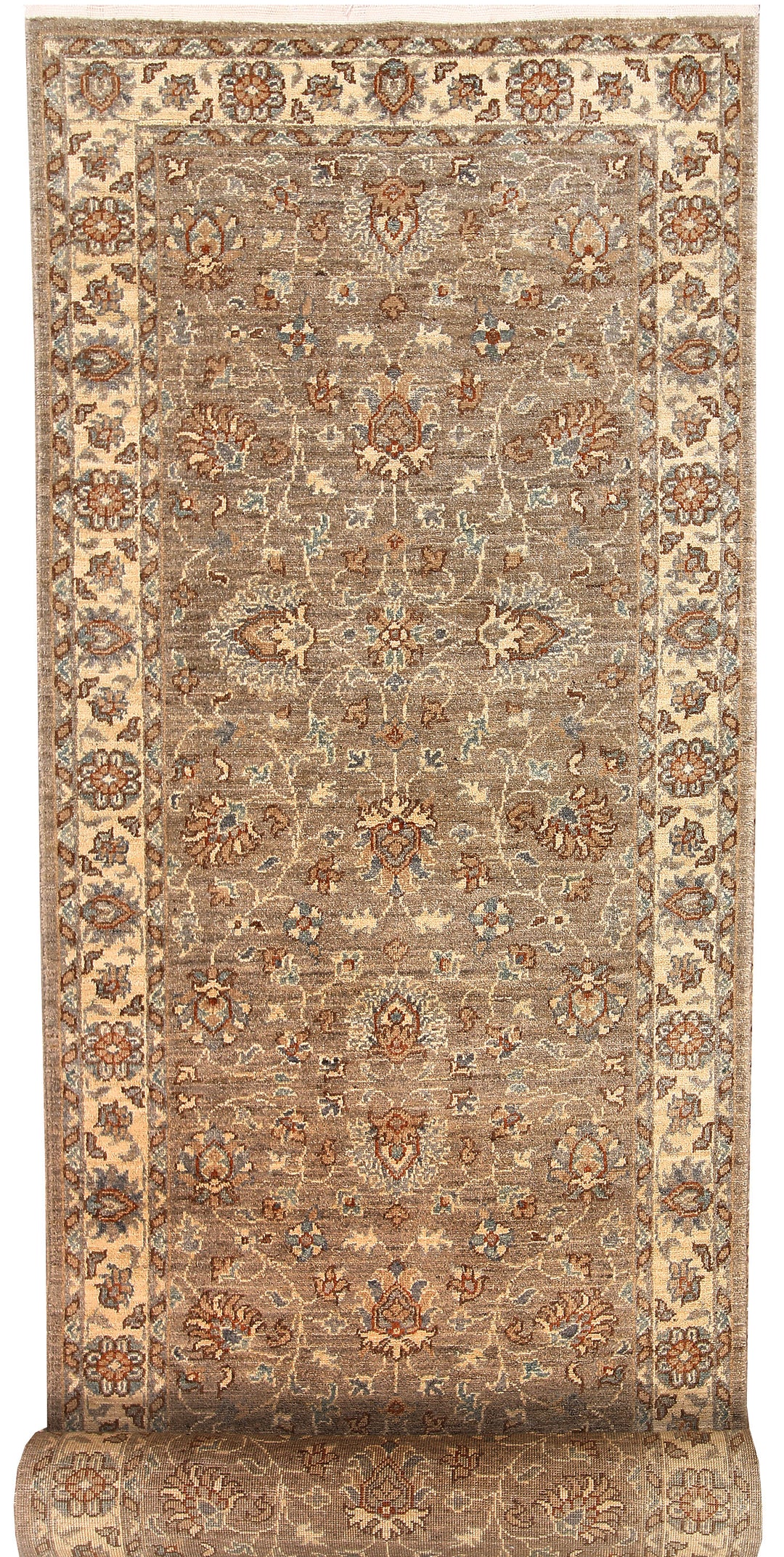 Tan Oushak 3' 1 x 12' 2 - No. 65692 - ALRUG Rug Store