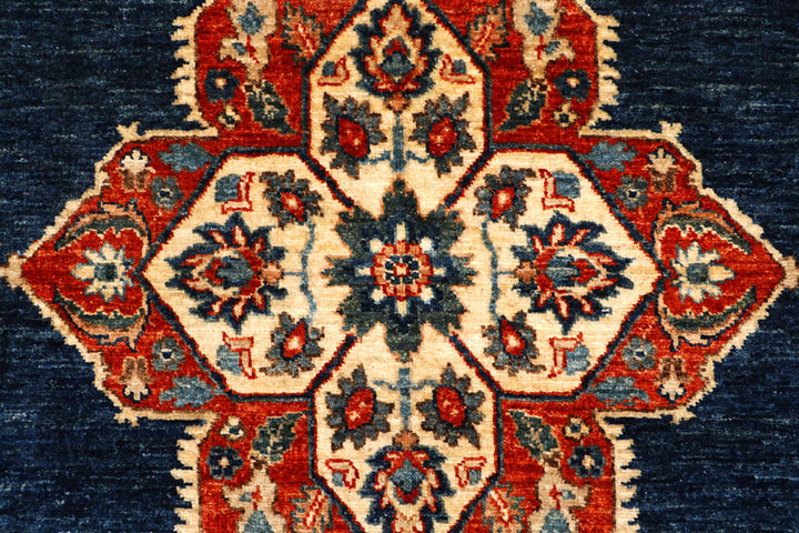 Midnight Blue Oushak 5'  1" x 6'  11" - No. QA27263